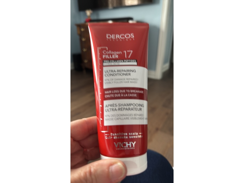Vichy Laboratoires Dercos Ultra-Repairing Conditioner, Collagen Peptide 17, 200 mL