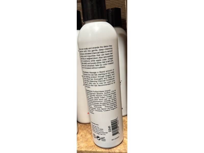 L'ange Detox Deep Cleansing Charcoal Shampoo, 8 fl oz/236 mL