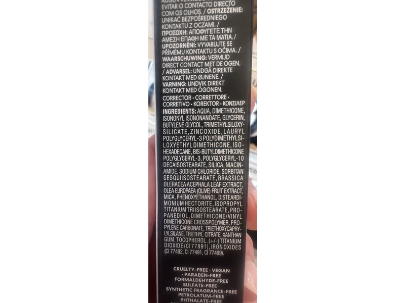 bareMinerals Barepro Wear All Over Skin-Perfecting Matte Concealer, Light 255 Neutral, SPF 25, PA+++, 0.25 fl oz/7.5 mL