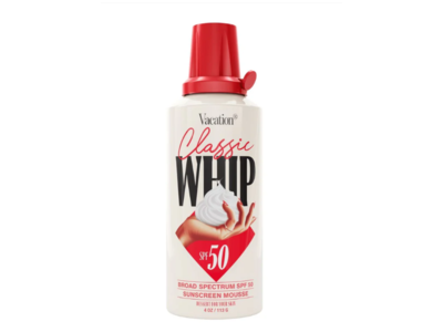 Vacation Classic Whip Sunscreen Mousse, SPF 50, 4 oz/113 g