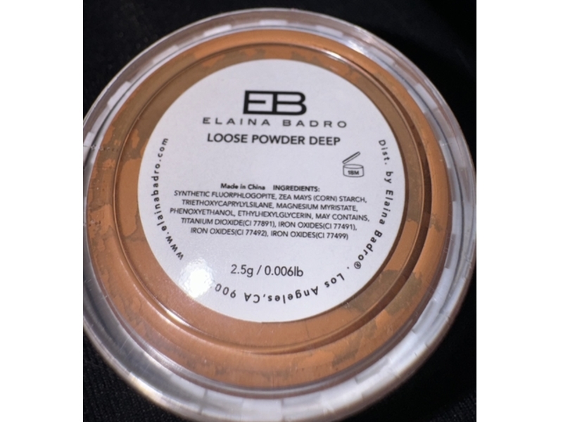 Elania Badro Loose Powder, Deep, 0.006 lb/2.5 g
