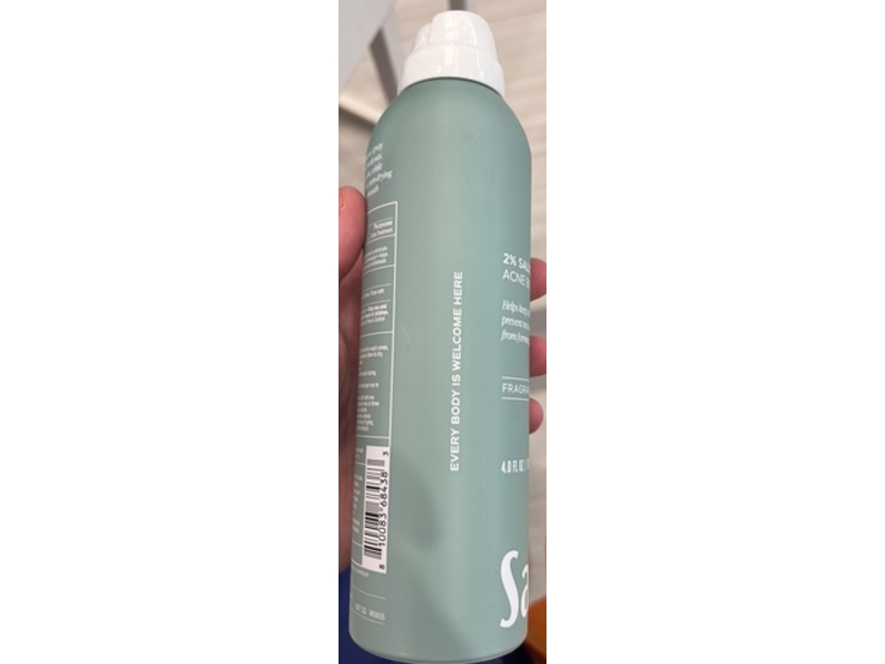Saltair Acne Body Spray, 2% Salicylic Acid, Fragrance Free, 4 fl oz/118 mL