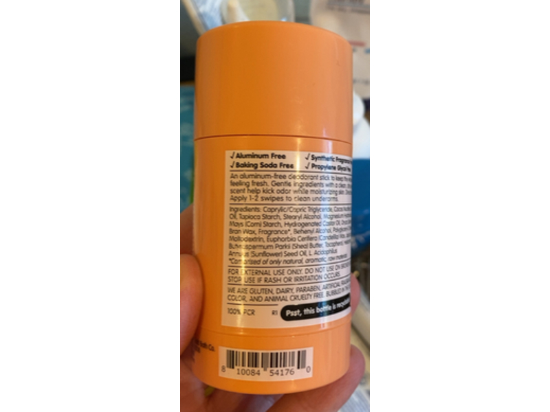 Tubby Todd Bath Co. Deodorant Stick, Citrus Vanilla, 1.8 oz/51 g