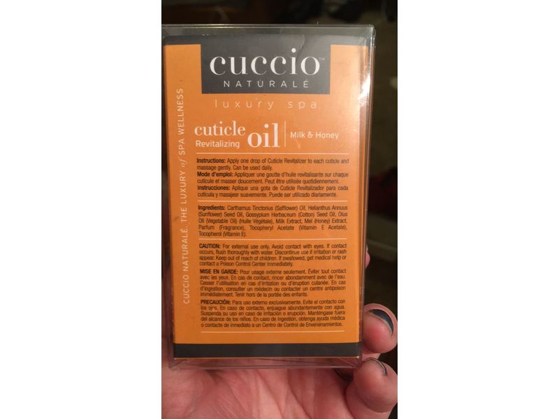 Cuccio Revitalize Cuticle Oil, Milk and Honey, 2.5 Ounce