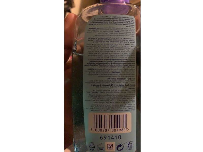 Clean & Clear Deep Cleansing Lotion, Sensitive, 200 mL