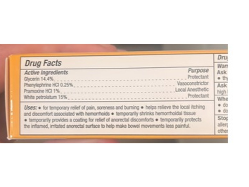 Walgreens Hemorrhoidal Pain Relief Cream, Aloe & Vitamin E, 1.8 oz/51 g