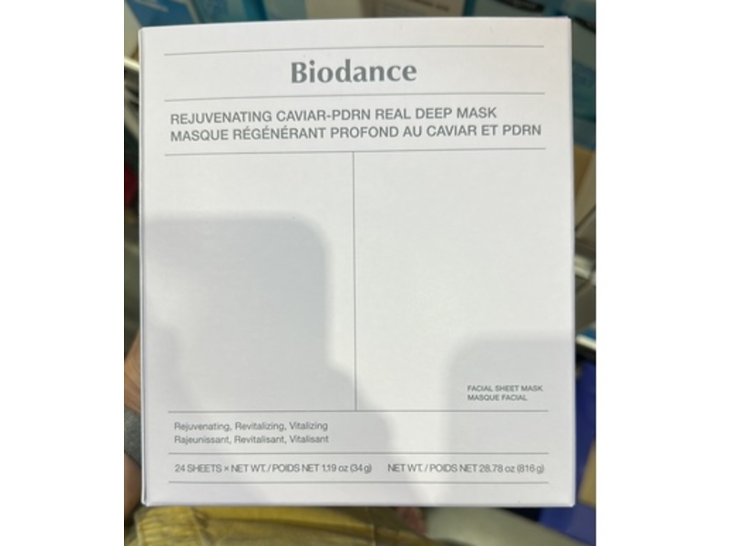 Biodance Rejuvenating Caviar Pdrn Real Deep Mask, 28.78 oz/816 mL, 24 Count
