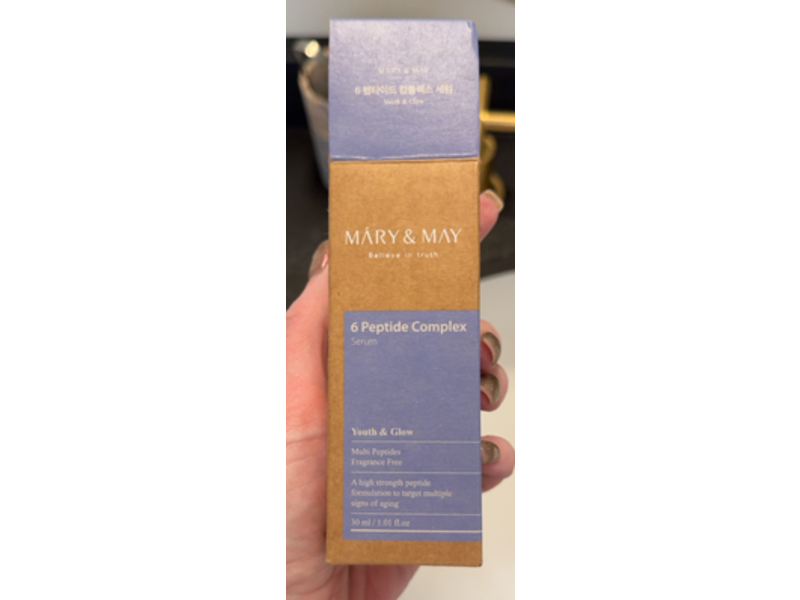 Mary&May Youth & Glow Multi Complex Serum, 6 Peptide, 1.01 fl oz/30 mL