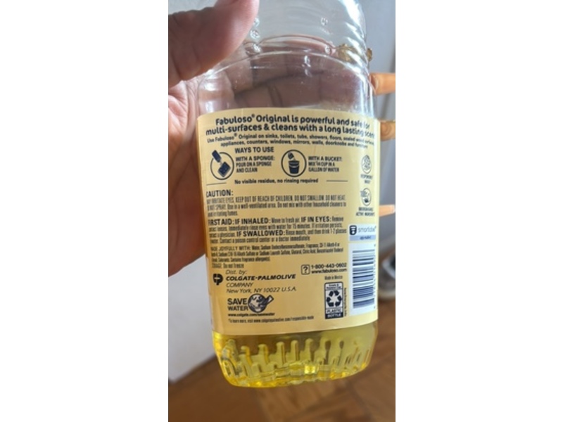 Fabuloso Multi-Purpose Cleaner, Refreshing Lemon Scent, 16.9 fl oz/500 mL