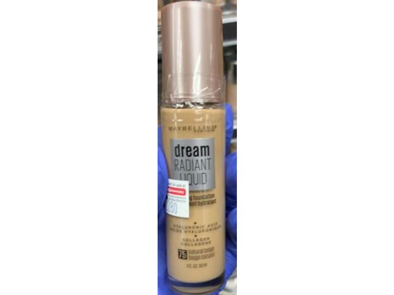 Maybelline New York Dream Radiant Liquid Foundation, 75 Natural Beige, 1 fl oz/30 mL