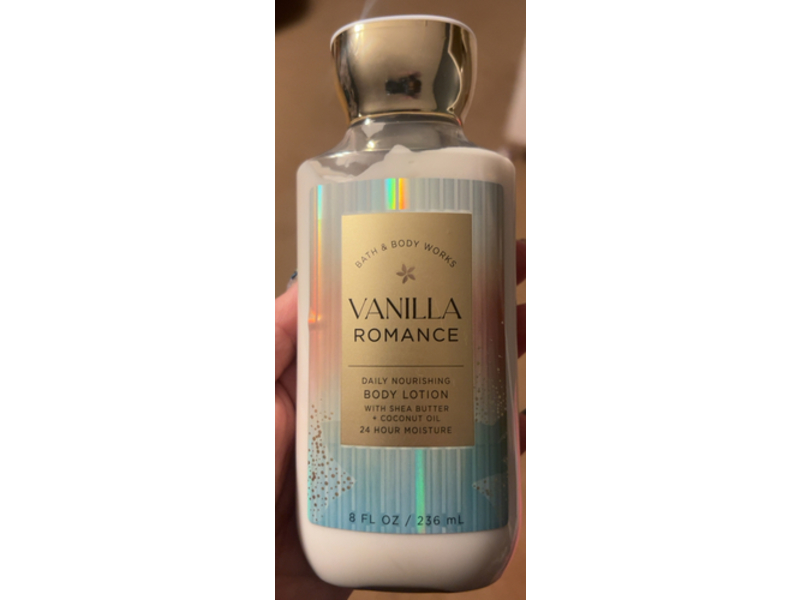 Bath & Body Works Vanilla Romance Daily Nourishing Body Lotion, Shea Butter + Coconut Oil, 8 fl oz/236 mL