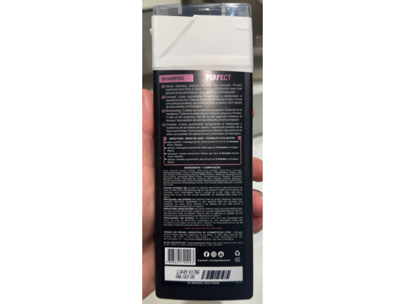 Truss Perfect Shampoo, Hyaluronic Acid + Bio-Cysteine + Sericin & Creatine, 10.14 fl oz/300 mL