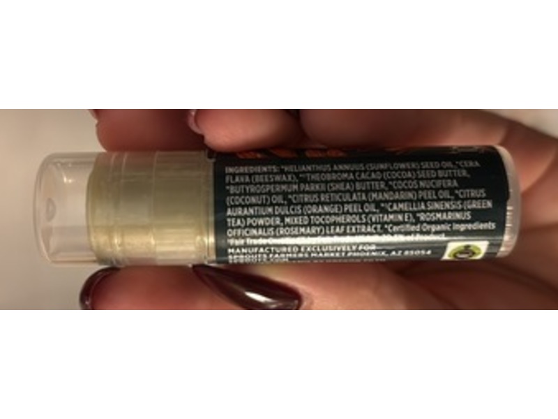 Real Root By Sprouts Organic Lip Balm, Green Tea Mandarin, 0.25 oz/7.0 g