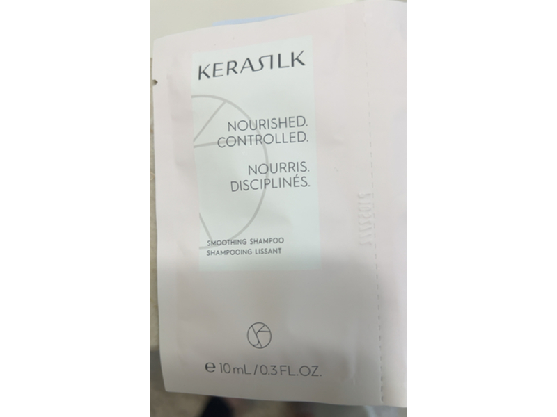 Kerasilk Nourished Controlled Smoothing Shampoo, 0.3 fl oz/10 mL