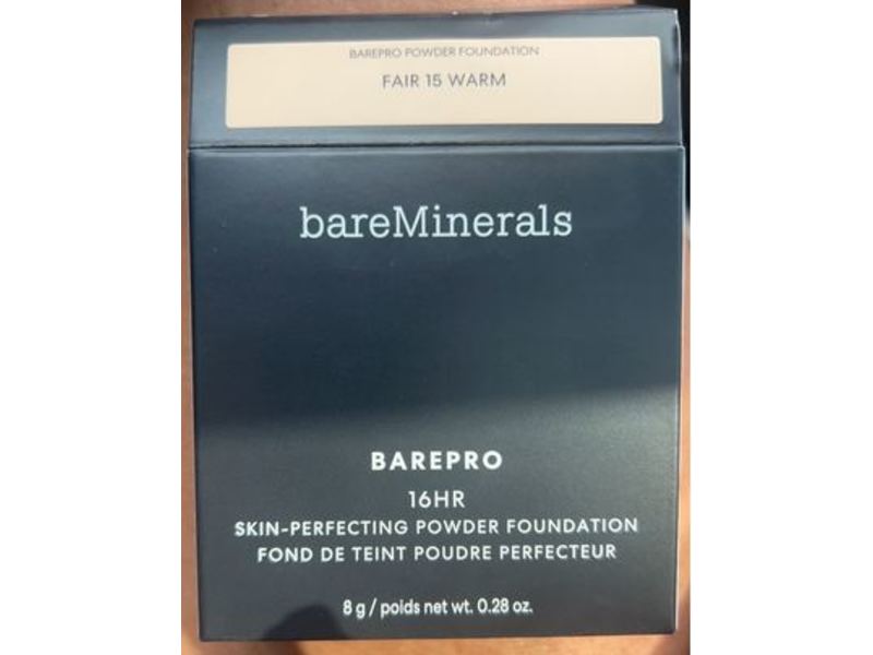 BareMinerals Barepro Skin-Perfecting Foundation Powder, Fair 15 Warm, 0.28 oz/8 g