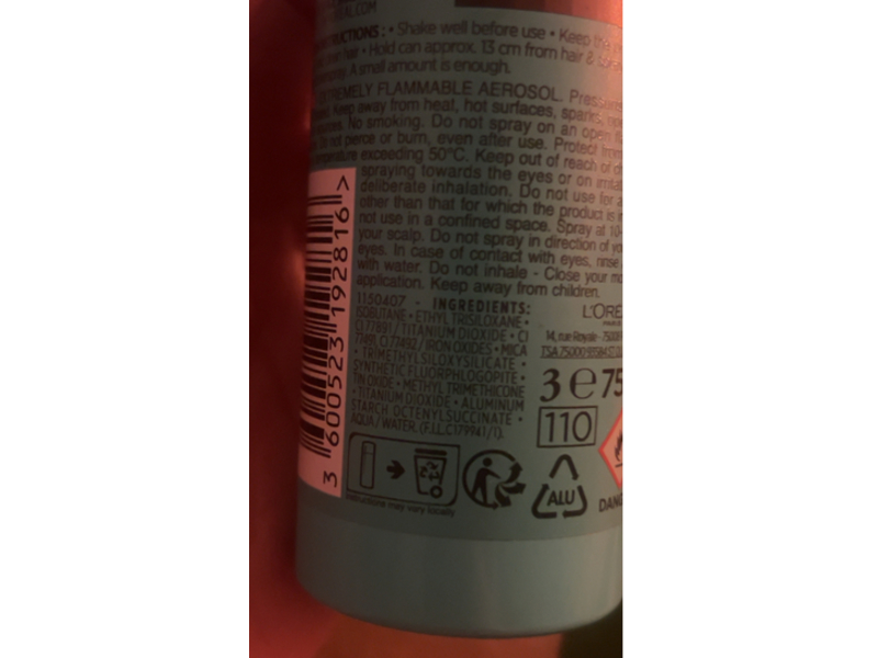 L'oreal Paris Mega Retouch Temporary Shampoo Hair Color, Light Brown, 20 oz/50 g