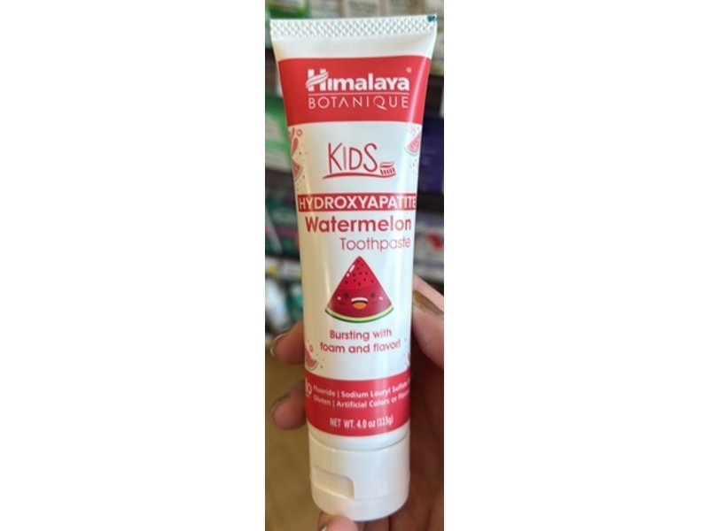 Himalaya Botanique Kids Hydroxyapatite Toothpaste, Watermelon, 4 oz/113 g