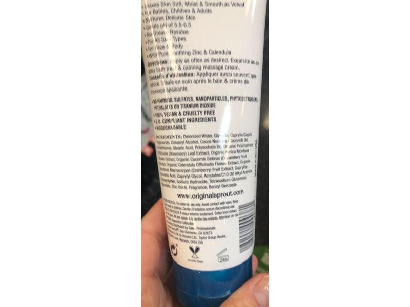 Original Sprout Scrumptious Baby Cream, Classic Collection, 8 fl oz/236 mL