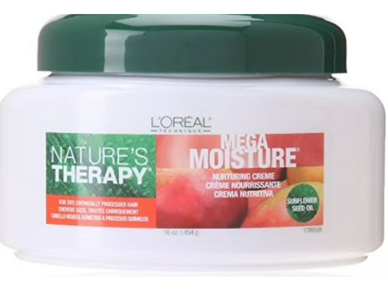 L'Oreal Technique Nature's Therapy Mega Moisture Nurturing Creme, Sunflower Seed Oil, 16 oz/454 g