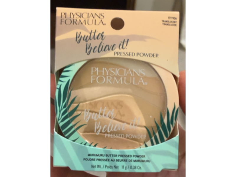 Physicians Formula Butter Believe It Pressed Powder, Translucent, 0.38 oz/11 g