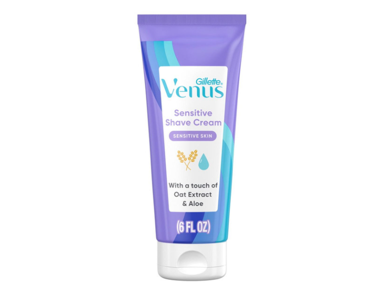 Gillette Venus Sensitive Shave Cream, Oat Extract & Aloe, 6 fl oz/177 mL