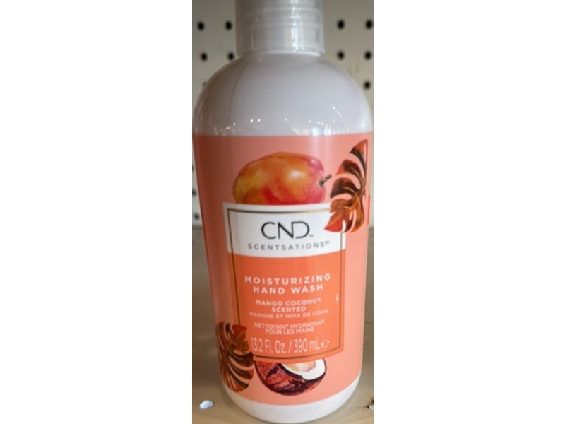 CND Moisturizing Hand Wash, Mango Coconut, 13.2 fl oz/390 mL