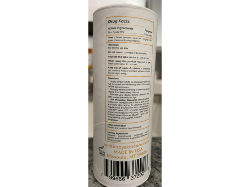 Wild Baby Sunscreen Powder, SPF 30