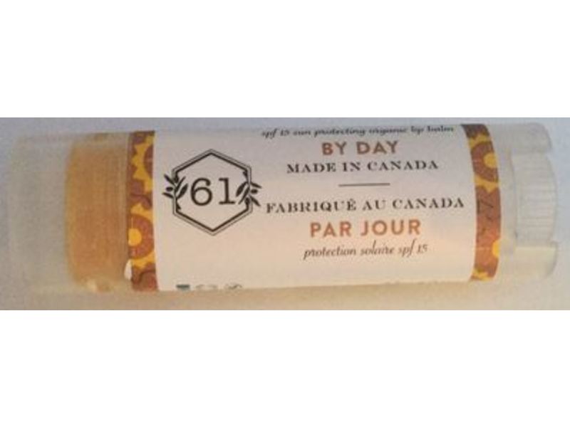 Crate 61 Organics Lip Balm Spf 15, By Day, 4.3 g