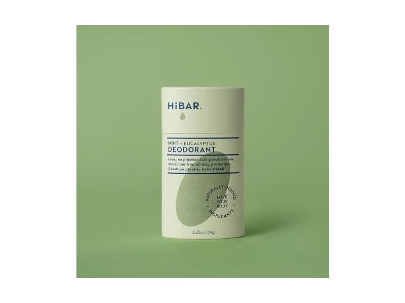 HiBar Deodorant, Mint & Eucalyptus, 2.25 oz/64 g