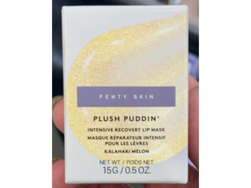 Fenty Skin Plush Puddin Intensive Recovery Lip Mask, Kalahari Melon, 0.5 oz/15 g