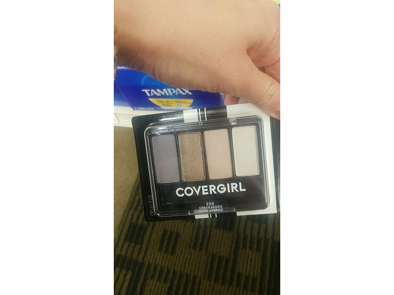 CoverGirl Eye Enhancers 4 Kit Eye Shadow ,Urban Basics 220, 0.19 oz/5.5 g