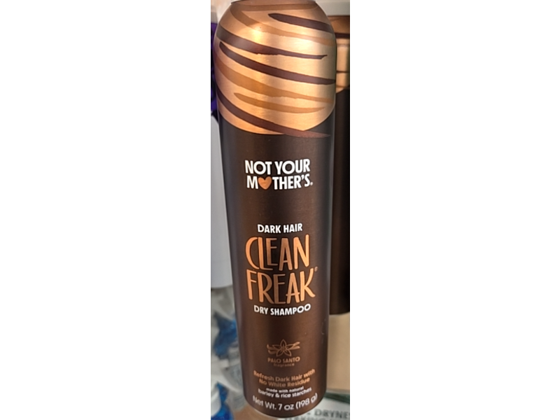 Not Your Mother's Dark Hair Clean Freak Dry Shampoo, Natural Barley & Rice Starches, 7 oz/198 g