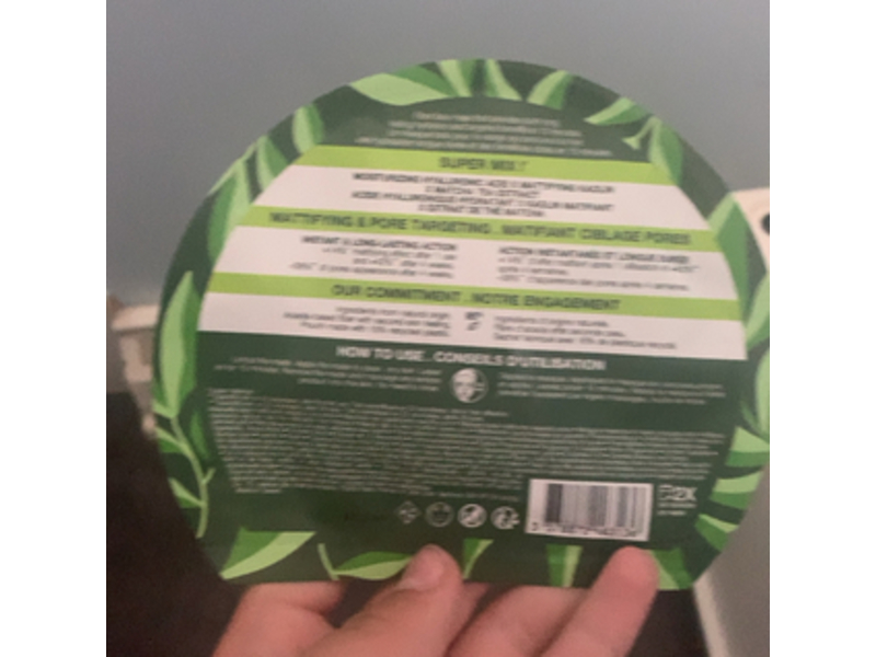 Sephora Mattifying & Pore Targeting Face Mask, Matcha Tea Extract,