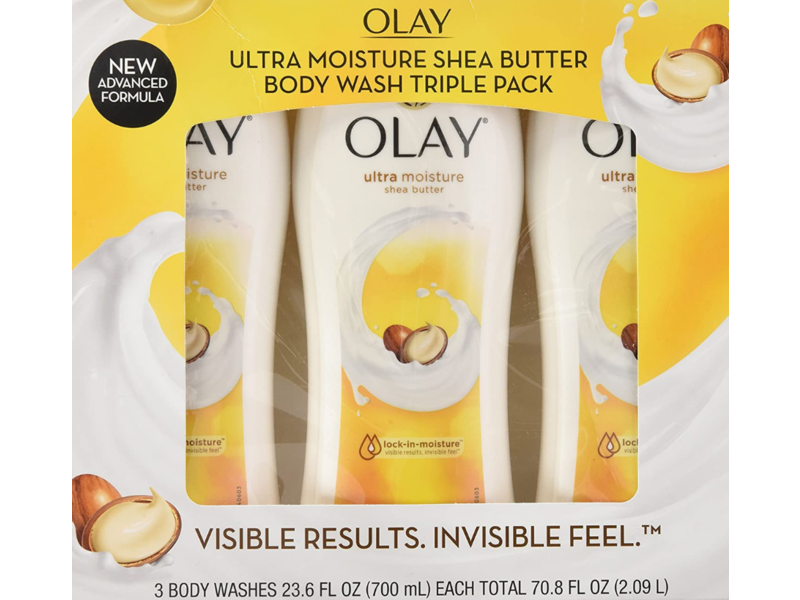 Olay Ultra Moisture Body Wash, Shea Butter, 34 fl oz/1 L