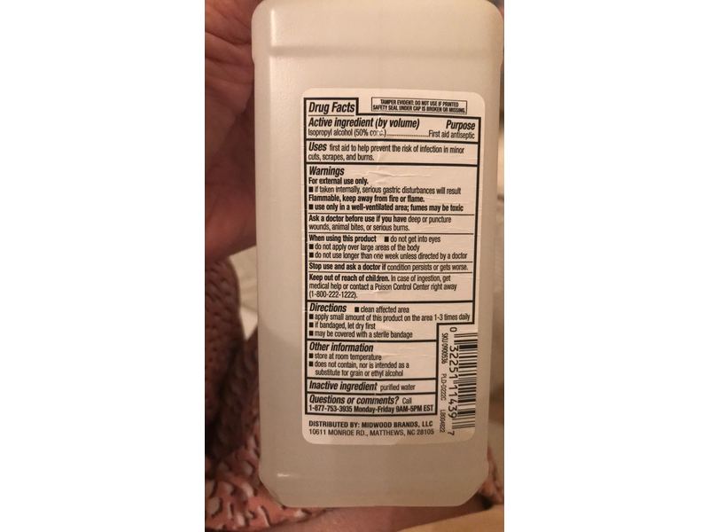 Family Wellness 50% Isopropyl Rubbing Alcohol