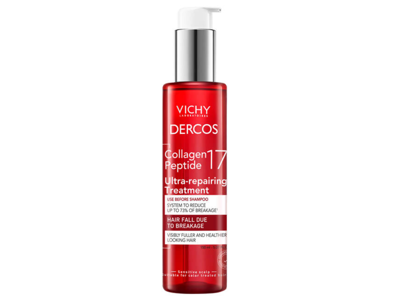Vichy Laboratoires Dercos Ultra-Repairing Treatment, Collagen Peptide 17, 5.07 fl oz/150 mL