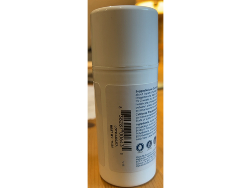 Metabolic Maintenance Progeste Cream, 3.4 fl oz/100 mL