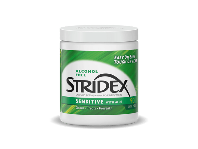 Stridex Salicylic Acid 0.5% Acne Pads, Aloe, 90 Count