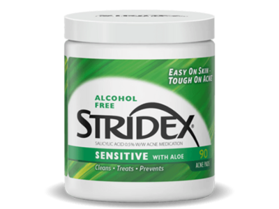 Stridex Salicylic Acid 0.5% Acne Pads, Aloe, 90 Count