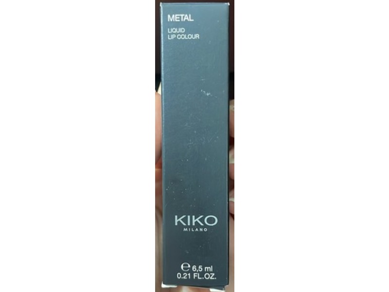 Kiko Milano Metal Liquid Lip Colour, 06 Bordeaux, 0.21 fl oz/6.5 mL