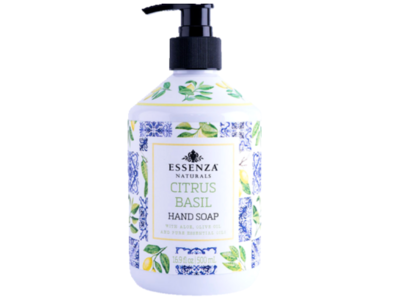 Essenza Naturals Hand Soap, Citrus Basil, 16.9 fl oz/500 mL