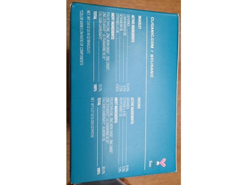 Cliganic Mosquito Repellent Set Bracelet With Patches, Citronella Scent, 50 Count