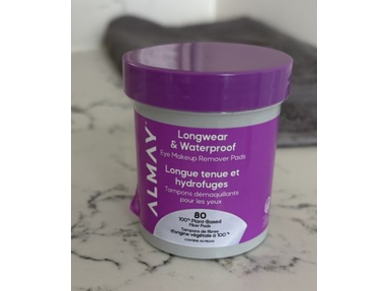 Almay Longwear & Waterproof Eye Makeup Remover Pads, 80 Count