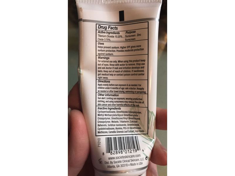 Societe Clinical Skincare Prime & Defend, SPF 30, 2 fl oz/50 mL