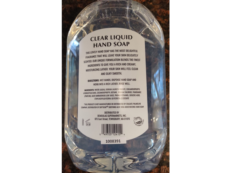 Market Basket Liquid Hand Soap, Clear, Refill, 56 fl oz/1.65 L