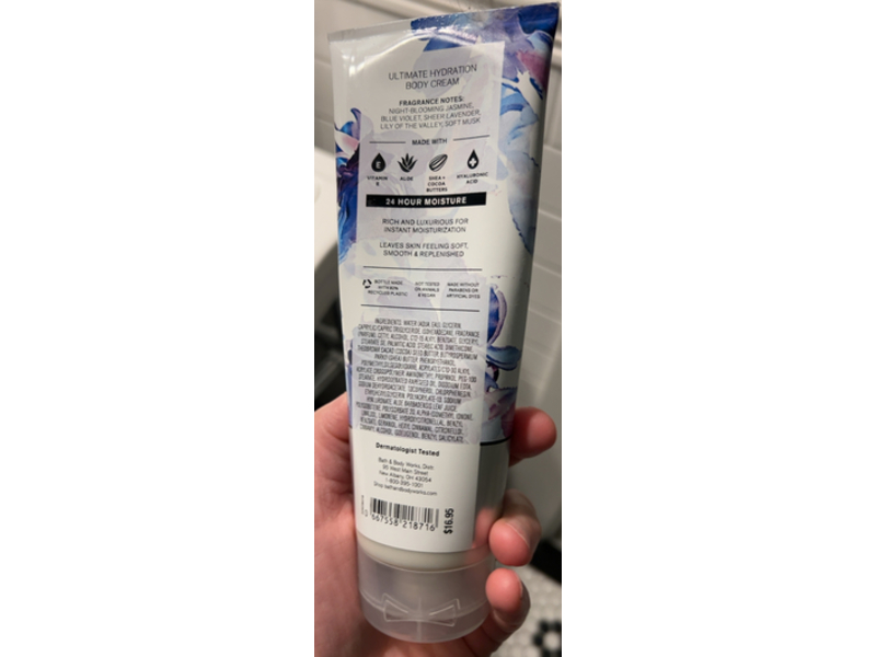 Bath & Body Works Ultimate Hydration Body Cream, Moonlight Path, 8 oz/226 g