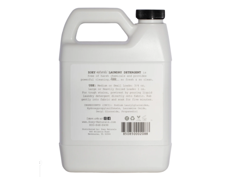Zoey Naturals Laundry Detergent, Free & Clean, 42 Loads, 32 fl oz/946 mL