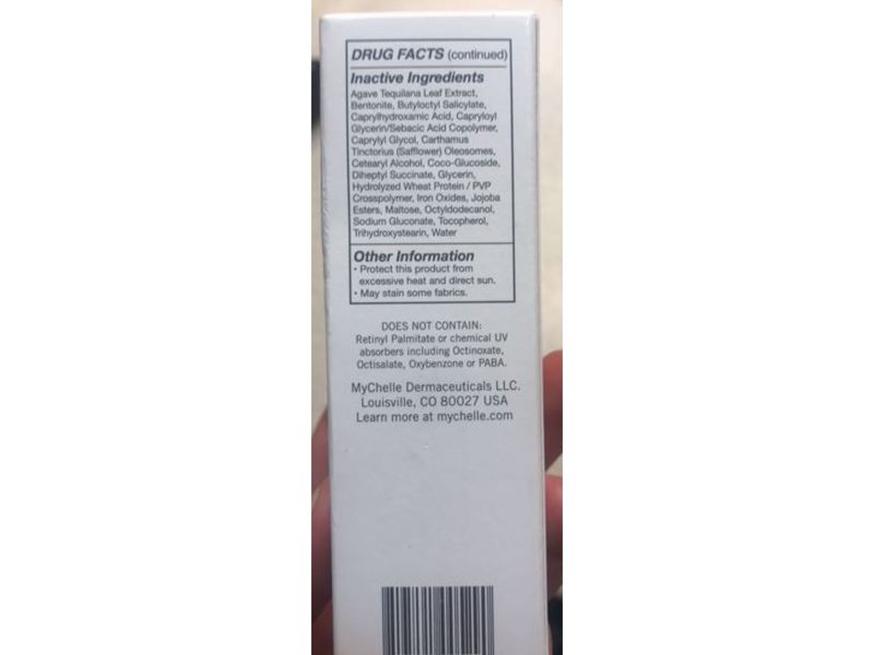 MyChelle Dermaceuticals Sun Shield Liquid, Sun Protection SPF 50, Natural Tan, Medium Dark, 1 fl oz/30 mL