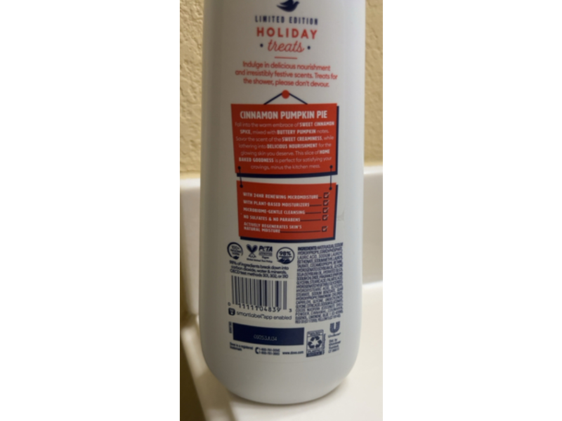 Dove Deep Nourishing Body Wash, Cinnamon Pumpkin Pie, 20 fl oz