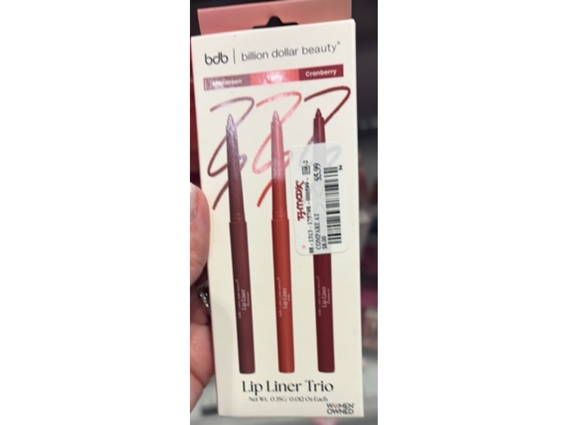 Billion Dollar Beauty Lip Liner Trio, 0.012 oz/0.35 g
